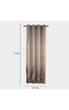 Home Beautiful                         7ft. Chocolate Brown Blackout Eyelet Curtains
