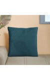Home Beautiful                         Teal Blue Polyester Cushion Cover