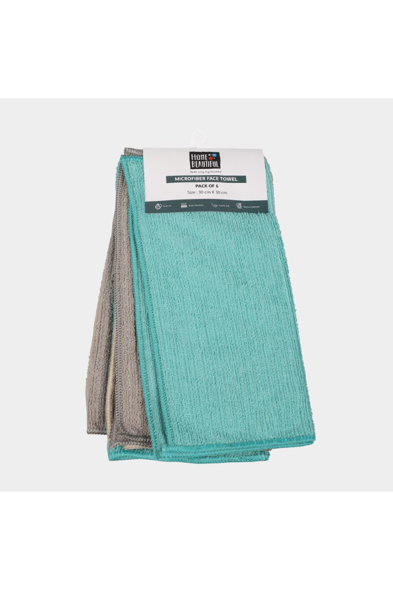 Home Beautiful                         200 GSM Beige Microfibre Face Towel