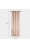 Home Beautiful                         7ft. Peach Curtain