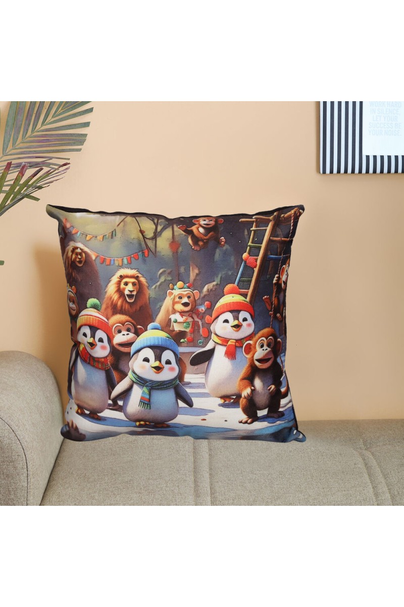 Home Beautiful                         Multicolour Polyester Cushion