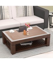 Home Beautiful                         Brown PVC Tablecover