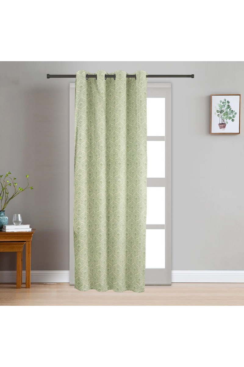 Home Beautiful                         7ft. Light Green Polyester Curtain