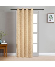 Home Beautiful                         7ft. Light Beige Printed Eyelet Curtains