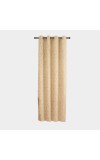 Home Beautiful                         7ft. Light Beige Printed Eyelet Curtains