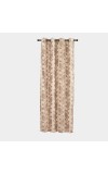 Home Beautiful                         5ft. Soft Beige Printed Eyelet Curtains