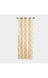 Home Beautiful                         5ft. Beige Printed Eyelet Window Curtains