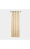 Home Beautiful                         7ft. Beige Printed Eyelet Window Curtains