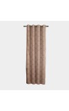 Home Beautiful                         7ft. Brown Printed Eyelet Curtains