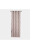 Home Beautiful                         5ft. Beige Printed Eyelet Window Curtains