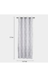 Home Beautiful                         5ft. Light Grey Polyester Curtain