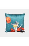 Home Beautiful                         Blue Polyester Cushion