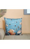 Home Beautiful                         Blue Polyester Cushion