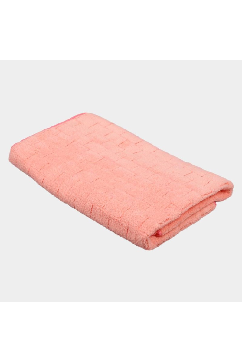 200 GSM Pink Microfiber Bath Towel