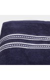Home Beautiful                         350 GSM Navy Blue Cotton Bath Towel