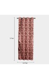 Home Beautiful                         5ft. Maroon Polyester Curtain