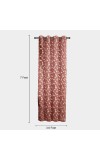 Home Beautiful                         7ft. Maroon Polyester Curtain