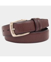 Black Tie                         Men's Brown Polyurethane Formal Belt