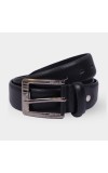 Black Tie                         Men's Black Polyurethane Formal Belt