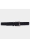 Black Tie                         Men's Black Polyurethane Formal Belt