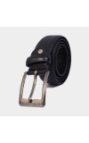 Black Tie                         Men's Black Polyurethane Formal Belt