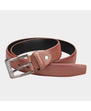 Black Tie                         Men's Tan Polyurethane Formal Belt