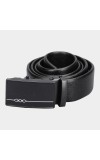 Black Tie                         Men's Black Polyurethane Formal Belt