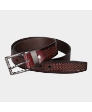 Black Tie                         Men's Brown Polyurethane Casual Belt