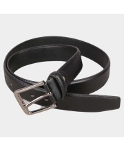 Black Tie                         Men's Black Polyurethane Formal Belt