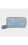 Lucky Charm Women's Blue Polyurethane Clutch Bag Lucky Charm Women's Blue Polyurethane Clutch Bag