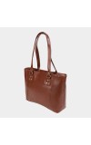 Lucky Charm                         Women's Brown Polyurethane Tote Bag