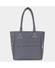Lucky Charm                         Women's Grey Polyurethane Hand Bag