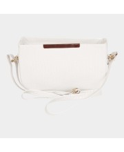 Lucky Charm                         Women's White Polyurethane Sling Bag