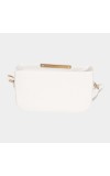 Lucky Charm Women's White Polyurethane Sling Bag Lucky Charm Women's White Polyurethane Sling Bag