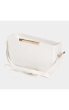 Lucky Charm Women's White Polyurethane Sling Bag Lucky Charm Women's White Polyurethane Sling Bag
