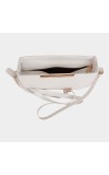 Lucky Charm Women's White Polyurethane Sling Bag Lucky Charm Women's White Polyurethane Sling Bag