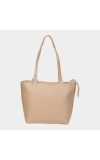 Lucky Charm                         Women's Beige Polyurethane Tote Bag