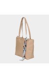 Lucky Charm                         Women's Beige Polyurethane Tote Bag