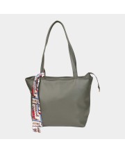 Lucky Charm                         Women's Olive Polyurethane Tote Bag