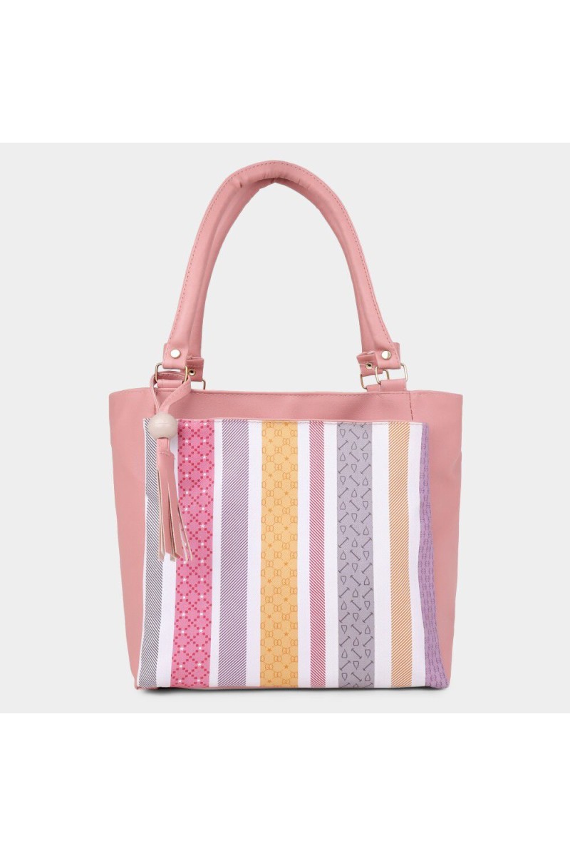 Lucky Charm                         Women's Pink Polyurethane Tote Bag