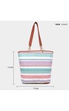 Lucky Charm Women's Multicolour Polyurethane Tote Bag Lucky Charm Women's Multicolour Polyurethane Tote Bag