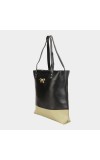 Lucky Charm                         Women's Black Polyurethane Tote Bag