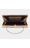 Lucky Charm                         Women's Golden Polyurethane Clutch Bag