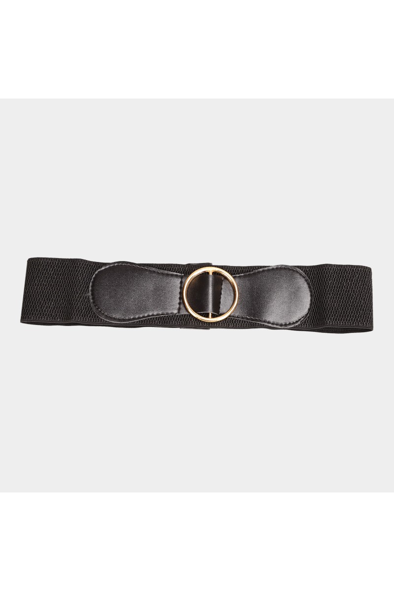 Lucky Charm                         Women's Black Polyurethane Belt