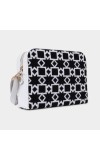 Lucky Charm                         Women's Black &amp; White Polyurethane Sling Bag