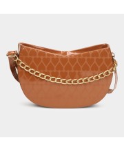 Lucky Charm                         Women's Tan Polyurethane Sling Bag