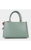 Lucky Charm                         Women's Light Green Polyurethane Hand Bag