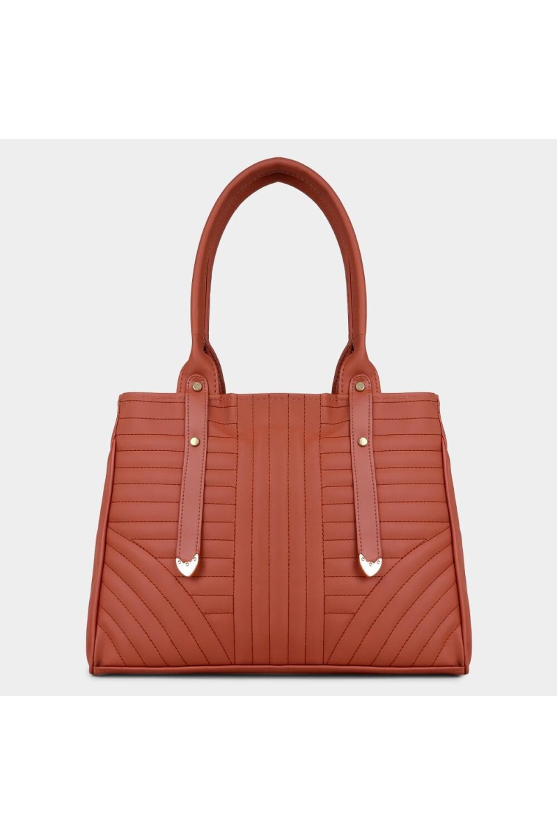 Lucky Charm                         Women's Dark Tan Polyurethane Hand Bag