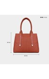 Lucky Charm Women's Dark Tan Polyurethane Hand Bag Lucky Charm Women's Dark Tan Polyurethane Hand Bag