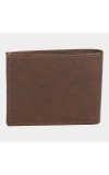 Black Tie                         Men's Brown Polyurethane Wallet